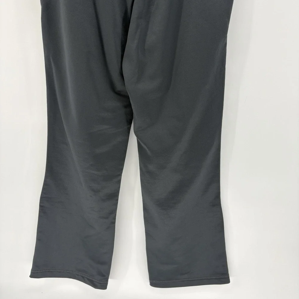 New Nike Therma Fit Gray Straight Leg Ankle Zip‎ Sweatpants Stretch Tech Women S